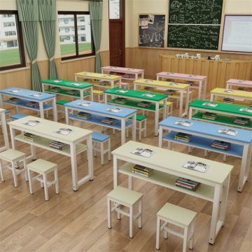 【补习班,托管班】学生课桌椅培训桌辅导班学校书桌托管班补习班