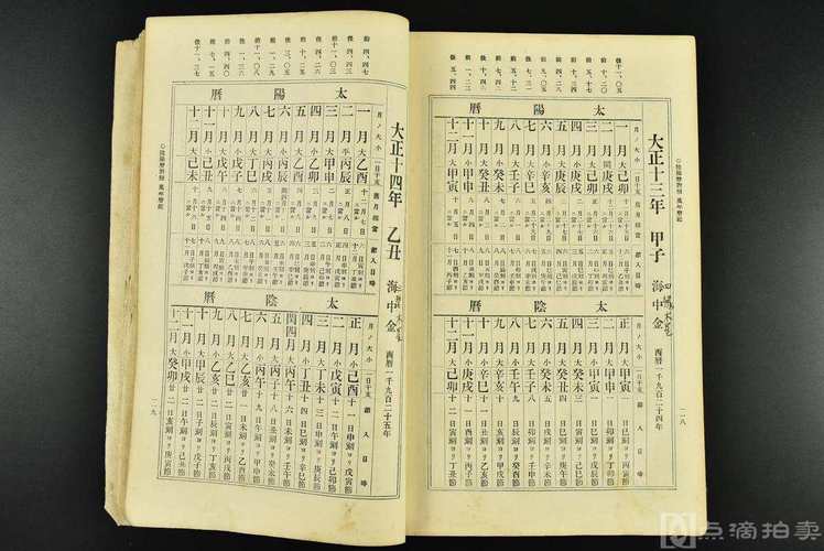 (vd1525)订正增补《阴阳历对照 万年历鉴》和本 排版 线装一册全 算命